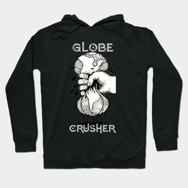 Globe Crusher Flat Earth autohoax Hoodie by AltrusianGrace